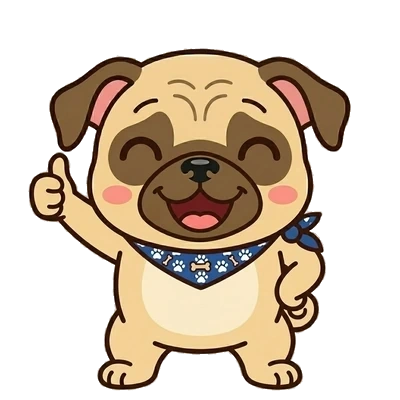 栃木の不用品回収パグレスキューのマスコット
